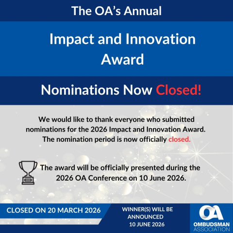 2026 I&I Award graphic - closure notice 