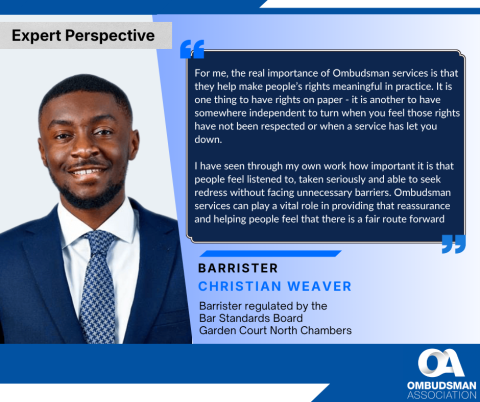 Expert Quote - Christian Weaver, Barrister (Ombuds Day)
