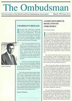 Cover of first issue of The Ombudsman